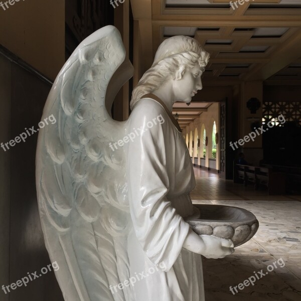 Angel Sculpture Church Religion Statue