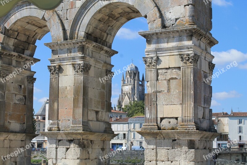 Saintes Charente-maritime France Church Cathedral