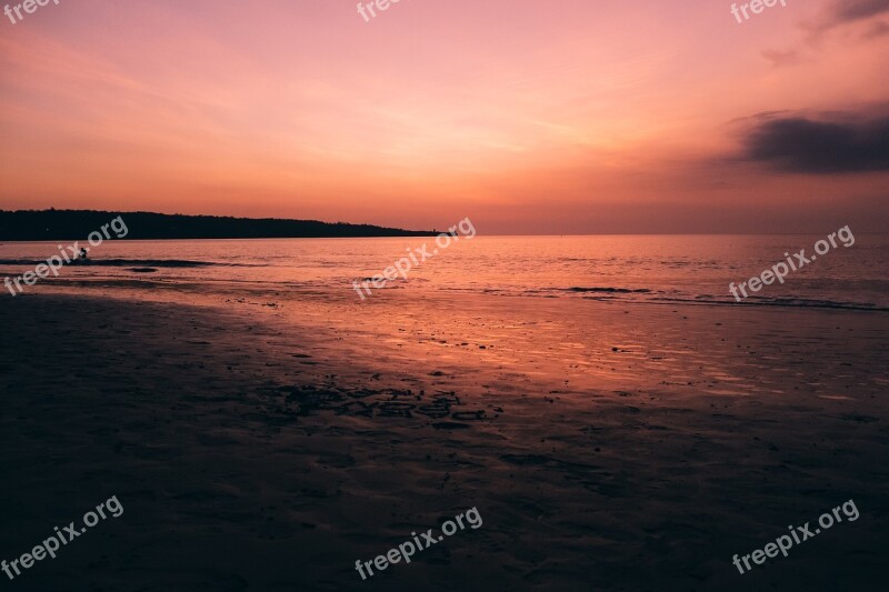 Sunset Stunning Ocean Sky Dramatic