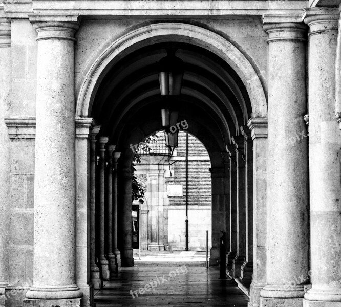 Black White Column Lamp Leon Gallery