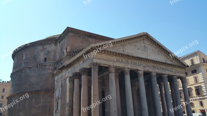 Rome Pantheon Historic Antique Temple