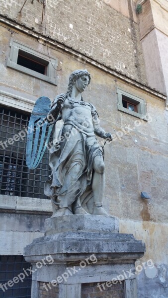 Castel Sant'angelo Statue Rome Sant Castle