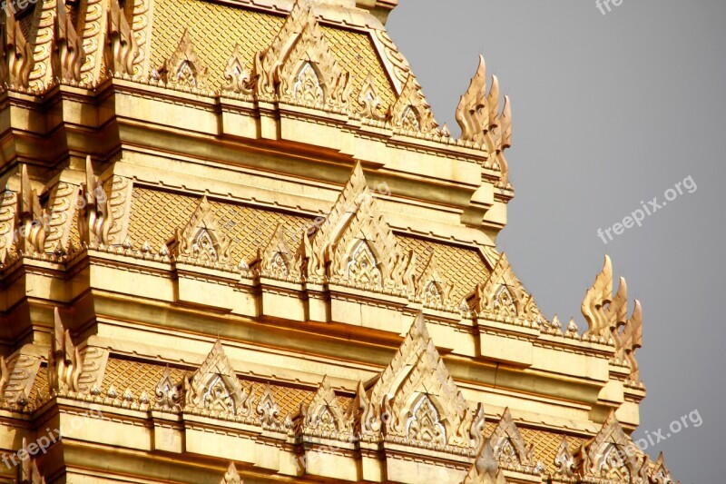 Thailand Bangkok Temple Gold Asia