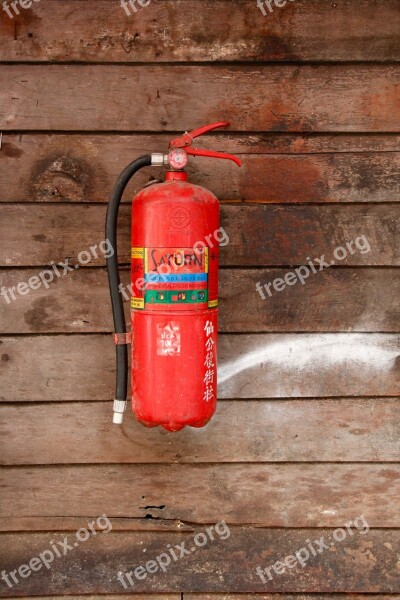 Fire Extinguisher Security Protection Fire Protection Red