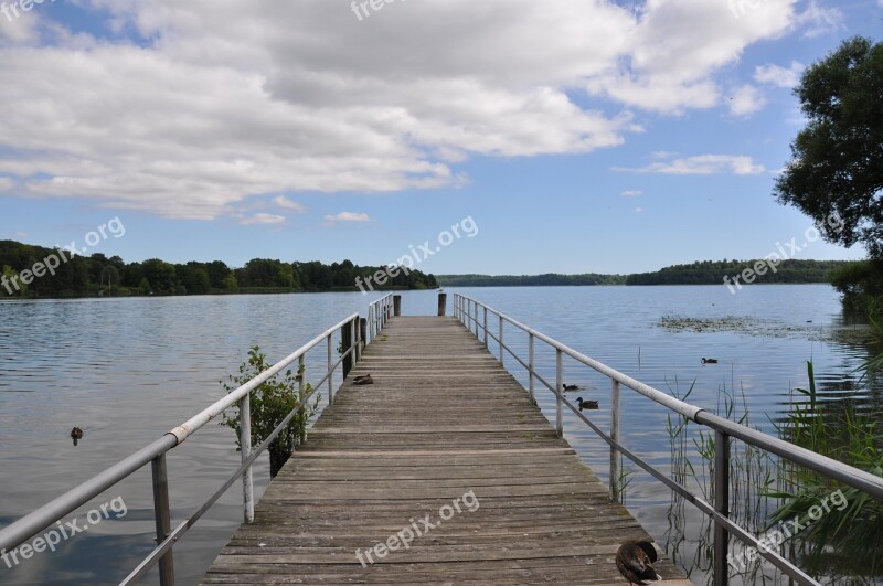 Web Lake Pond Water Jetty