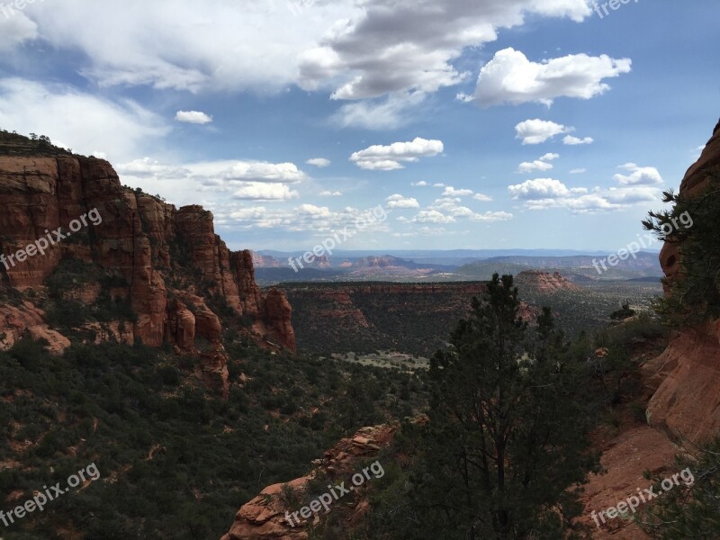 Grand Canyon Sky Background Canyon Park Arizona