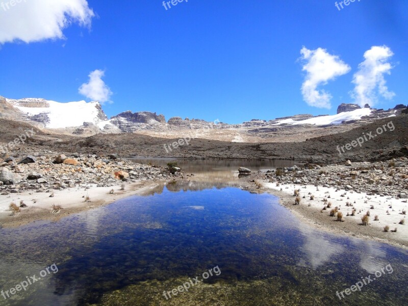 Landscape El Cocuy South America Colombia Nature Reserve