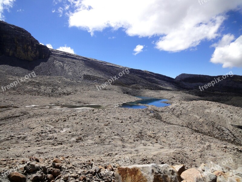 Landscape El Cocuy South America Colombia Nature Reserve