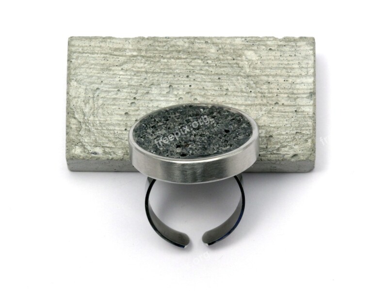 Concrete Fashion Ring Jewelry Young