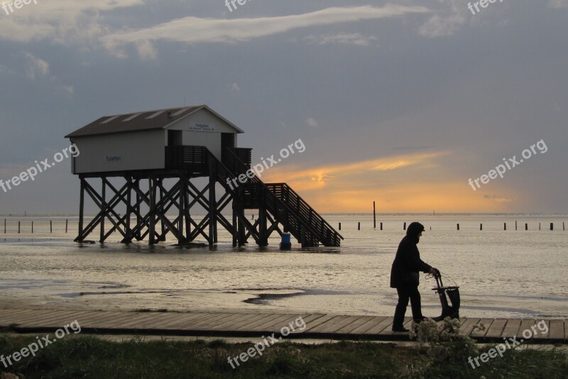 Saint Peter Ording Germany North Sea Water Coast