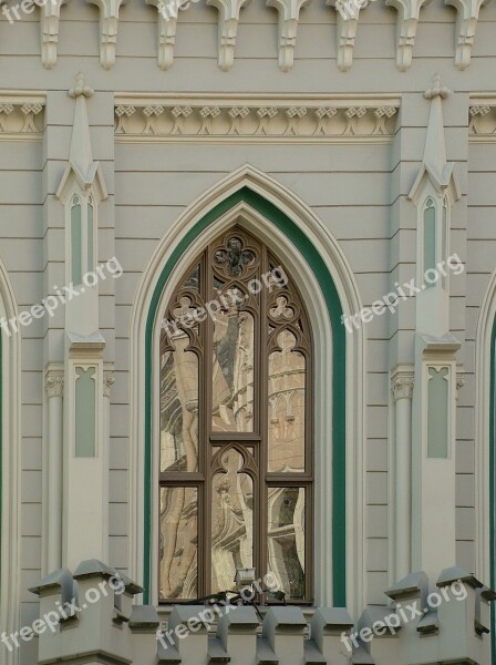 Latvia Riga Building Window Historic Center