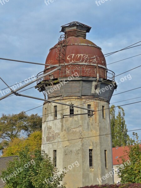 Water Tower Rathenow Ruin Decay Abandoned