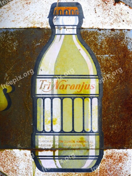 Advertising Soft Drink Old Vintage Iron