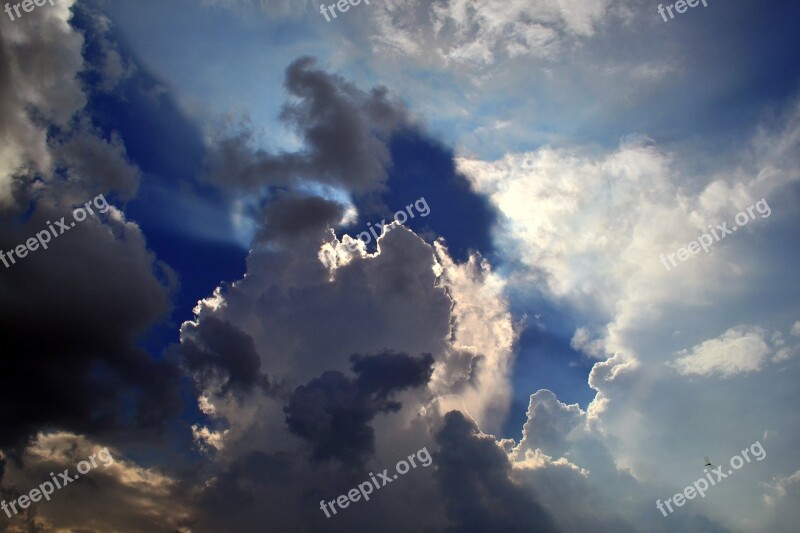 Sky Dark Cloudy Miracle Dramatic