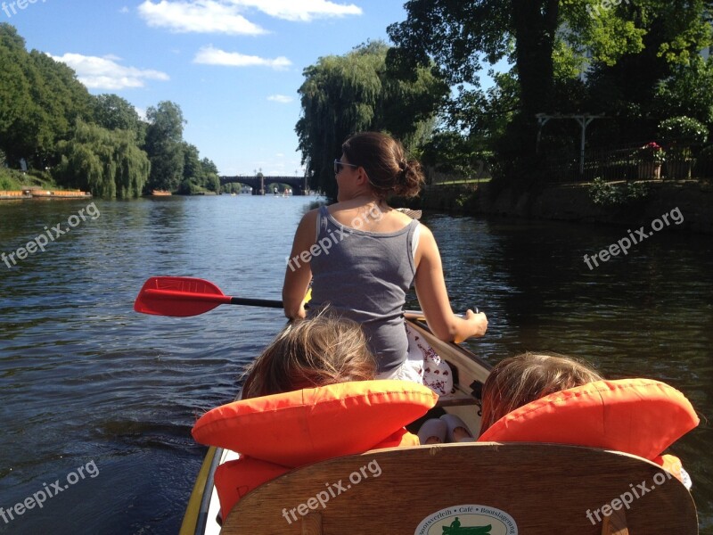 Boating Canoeing Alster Hamburg Paddle