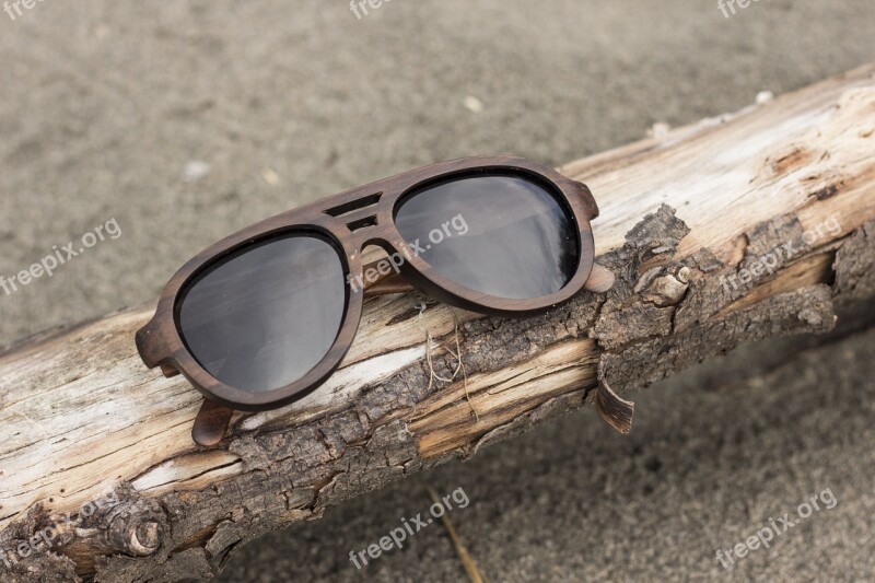 Wood Sunglasses Beach Holiday Summer