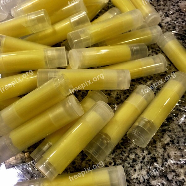 Lip Balm Yellow Cosmetics Care Organic