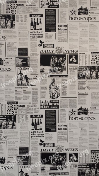 Newspaper Black And White Recording Wallpapper News