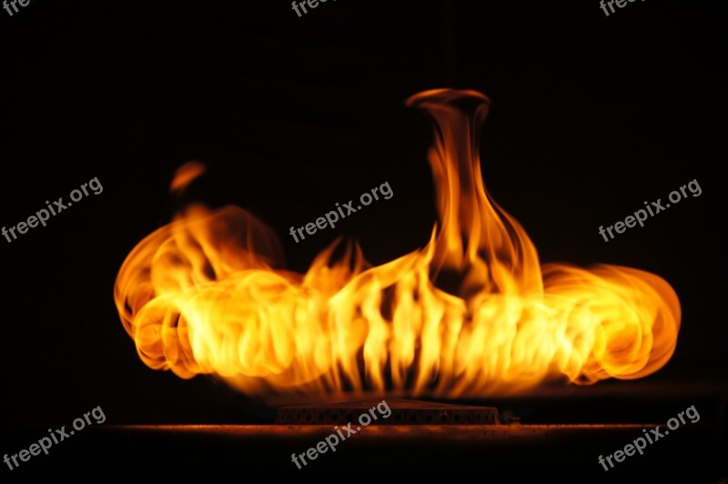 Flame Fire Hot Burning Heat