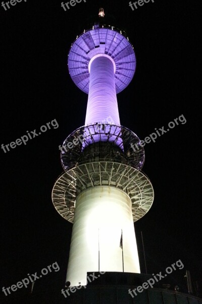 Namsan Tower Night View Free Photos