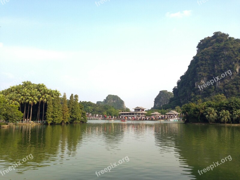 The Scenery China Zhaoqing Seven Star Crags Free Photos