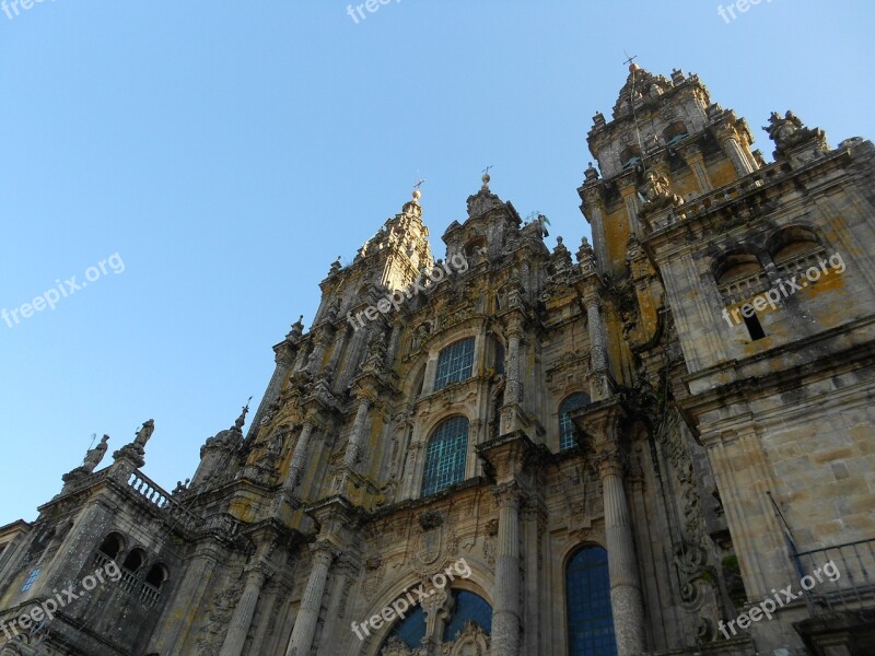 Spain Church Europe Santiago De Compostela Free Photos