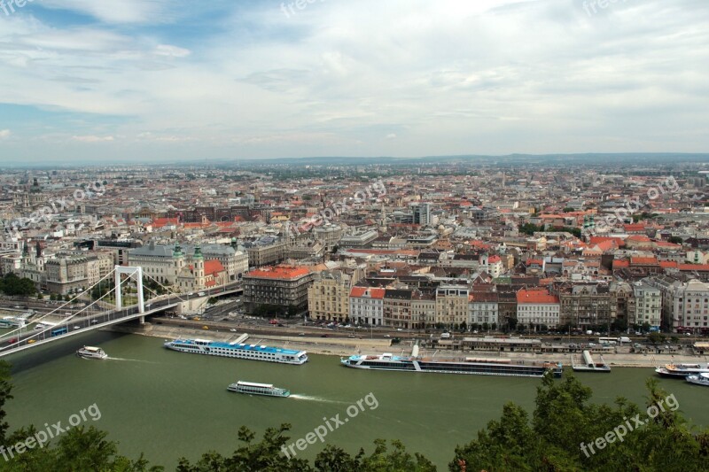 Budapest City River Hungary Danube