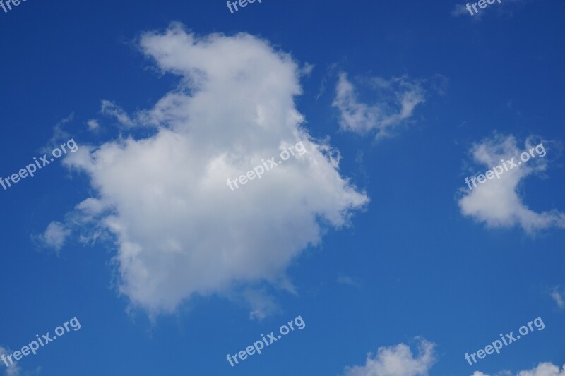 Sky Clouds Blue Covered Sky The Sky