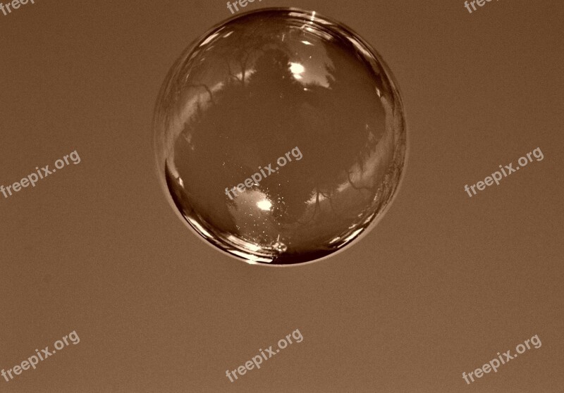 Soap Bubble Colorful Balls Soapy Water Make Soap Bubbles