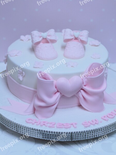 Cake Food Baptism Decoration Creative