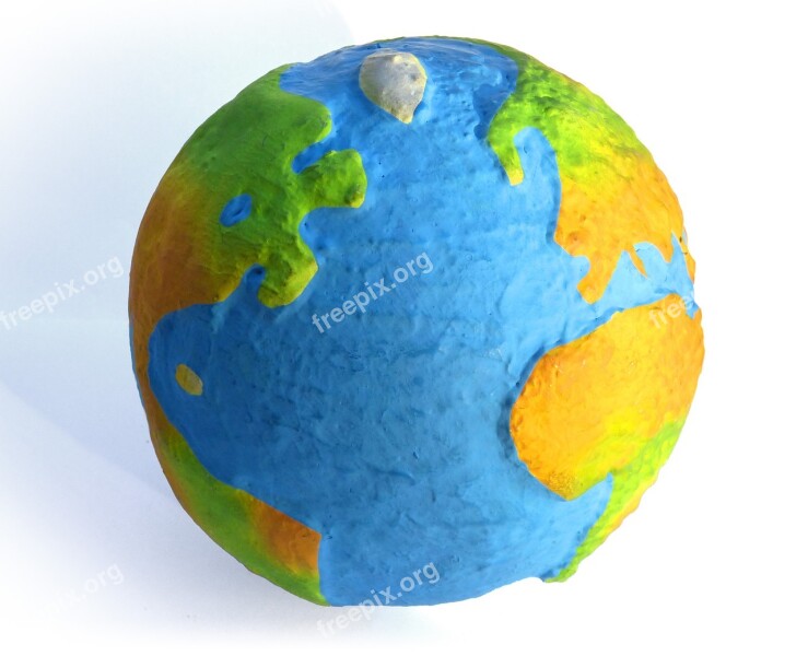 Globe Paper Mache Craft Planet Free Photos