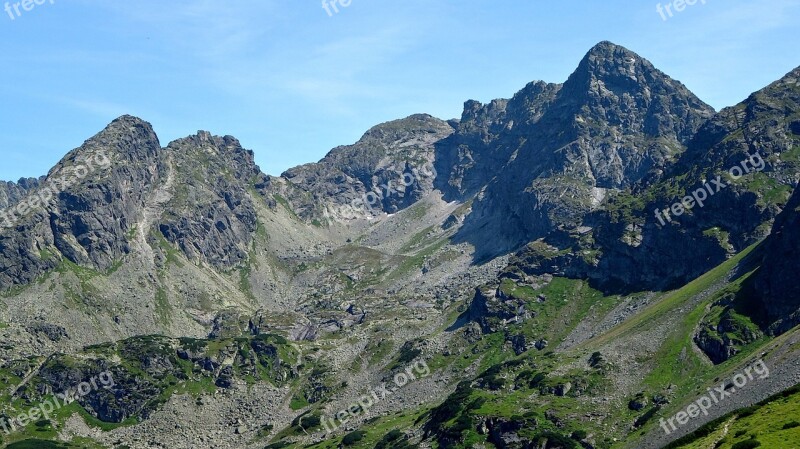 Tatry Mountains The High Tatras Tops Landscape