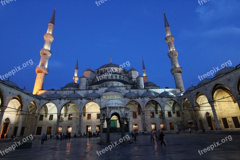 Mosque Blue Istanbul Turkey Blue Mosque