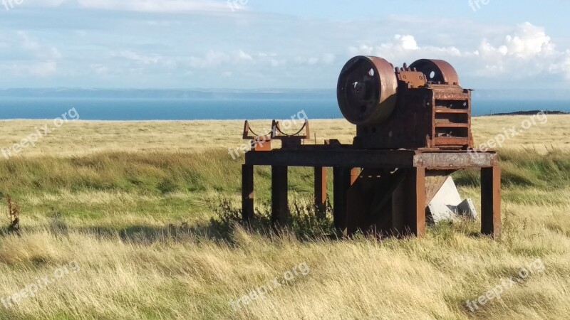 Lundy Island North Devon United Kingdom Fiels Agriculture