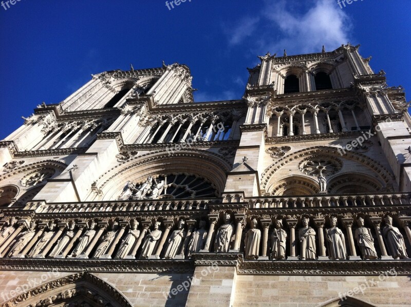 Paris Notre-dame Cathedral Free Photos