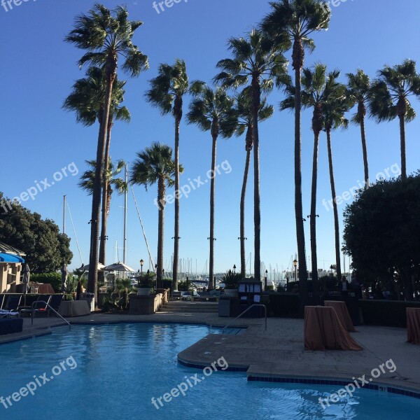 Pool Huntington Beach Summer Beach California