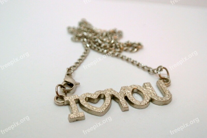 I Love You Love Declaration Of Love Chain Romantic