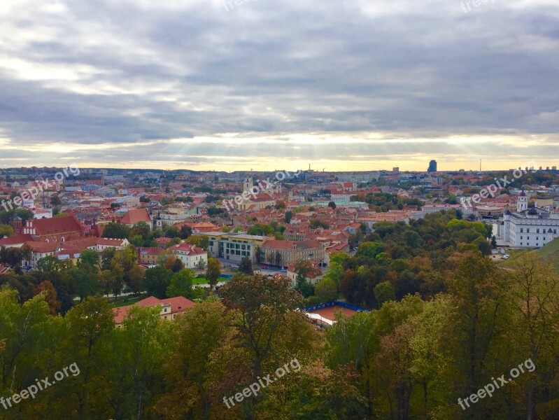 Vilnius Lithuania City Town Europe