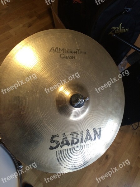 Cymbal Sabian Drumset Music Instrument