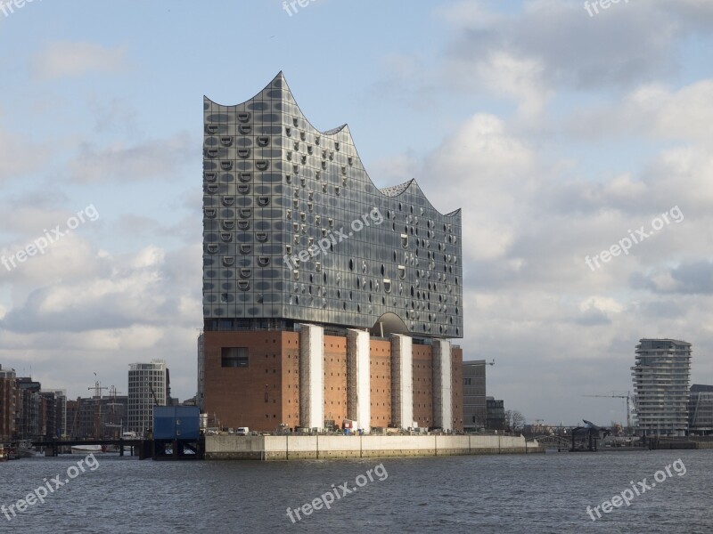 Hamburg Landmark Elbe Philharmonic Hall Hanseatic City Germany