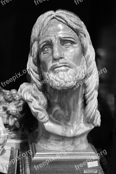 Israel Jerusalem Sculpture Olive Wood Christ