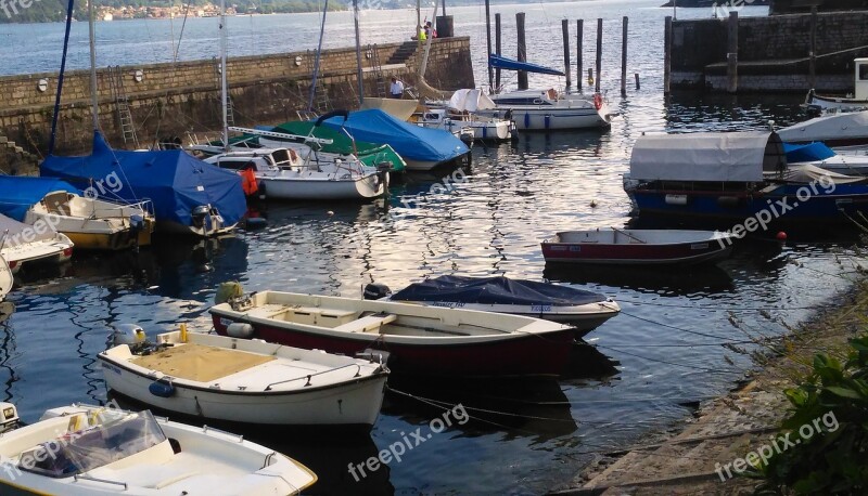 Boat Old Lake Fishing Italy