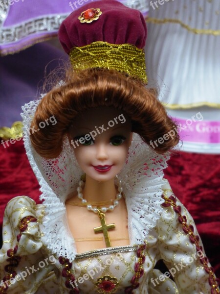 Doll Barbie Woman Cross Religion