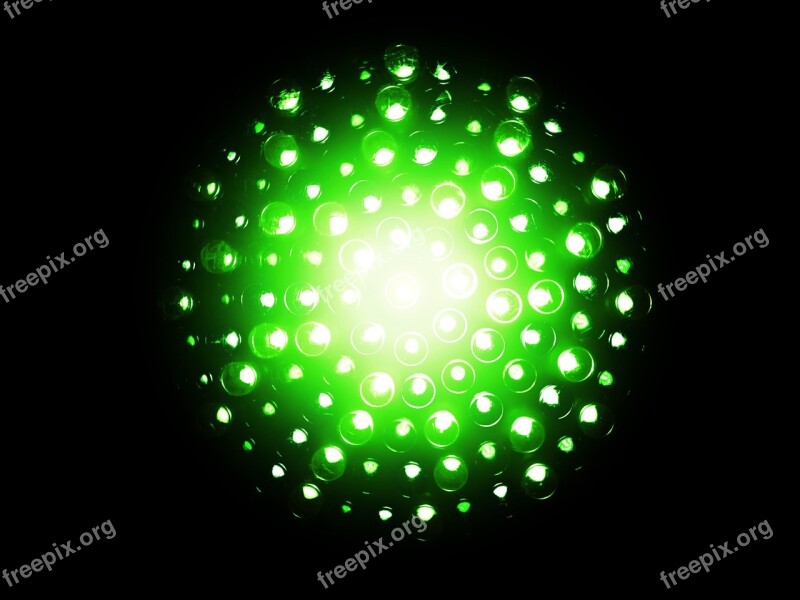 Neon Green Electrical Bulb Energy