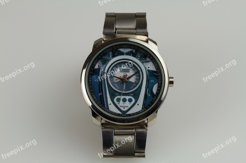 Clock Wrist Watch Kawasakiuhr Motorraduhr Vn900