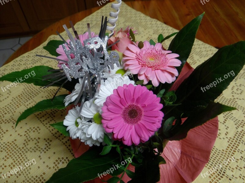 New Year's Eve Bouquet Greetings Romantic Decoration