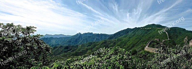 Great Wall Of China Chinese Famous Heritage Landmark