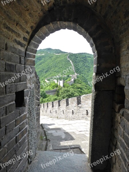 Great Wall Of China Chinese Famous Heritage Landmark