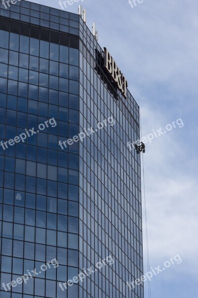 Skyscraper Window Cleaner Facade Window Cleaning Architecture