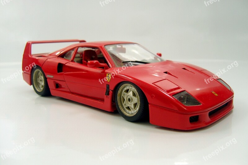 Car Red Miniature Ferrari F40